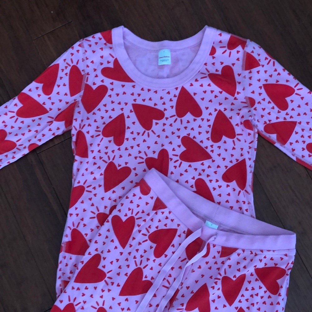 Womens Hanna Andersson Heart Pajamas Small S